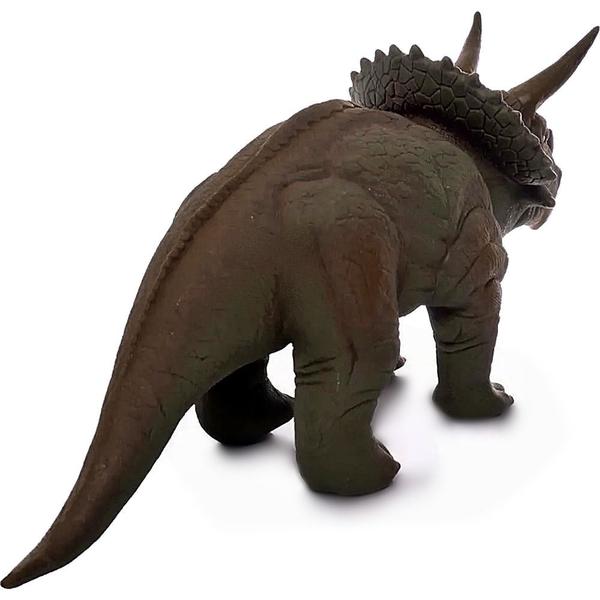 Imagem de Dinossauro Triceratops Brinquedo Grande 33 Cm Vinil Macio