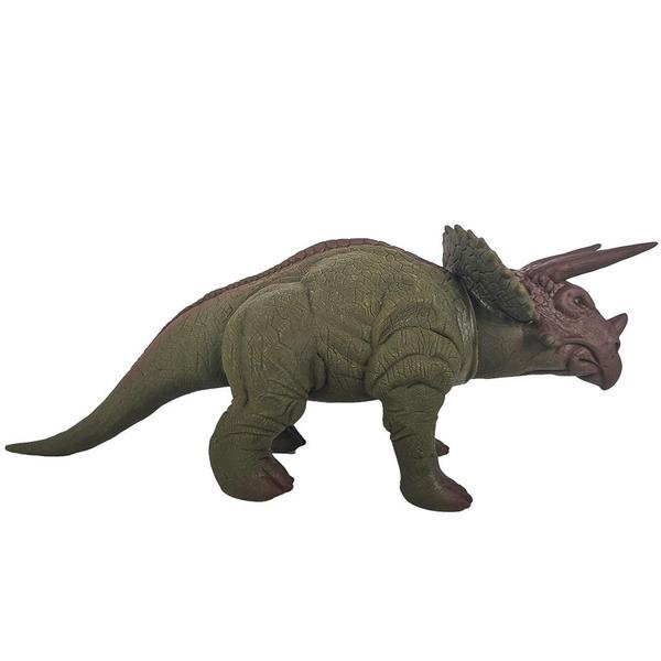 Imagem de Dinossauro Triceratops Brinquedo Grande 36 Cm Vinil Macio - Bee Toys