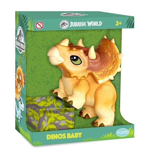 Imagem de Dinossauro Triceratops Vinil Boneco Jurassic World Baby