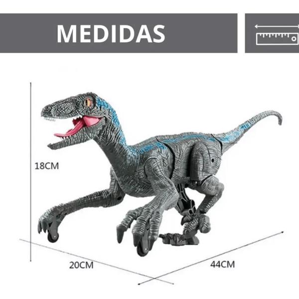 Imagem de Dinossauro Velociraptor Control c/ Controle Remoto Zoop Toys