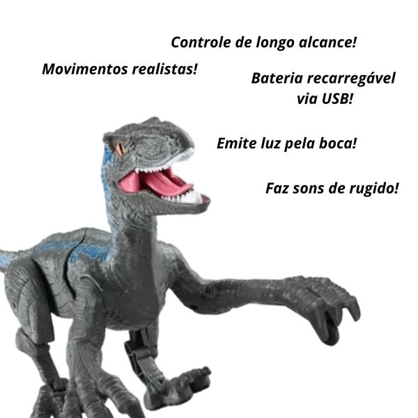 Imagem de Dinossauro Velociraptor Control Controle Remoto Zoop Toys