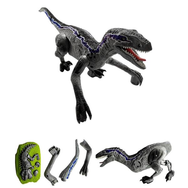 Imagem de Dinossauro Velociraptor Controle Remoto Recarregável - Blue