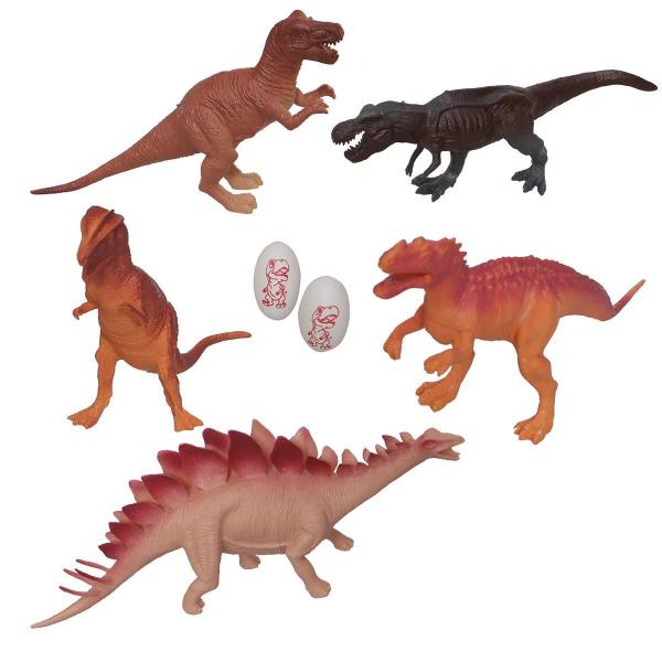 Imagem de Dinossauros De Plástico Miniatura Brinquedo Exploration Tour