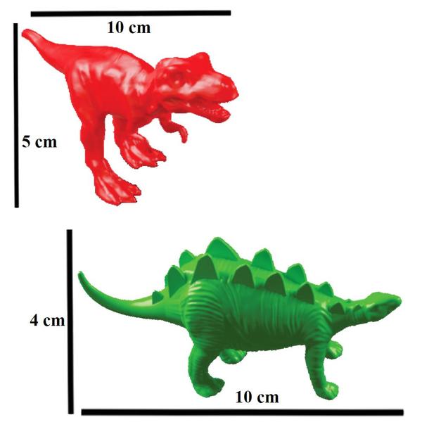 Imagem de Dinossauros World Kit 8 Unidades Plastico Brinquedo Infantil