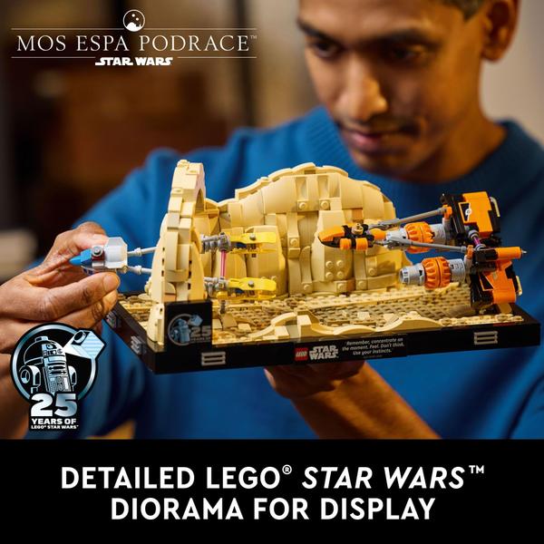 Imagem de Diorama LEGO Star Wars A Ameaça Fantasma Mos Espa Podrace 75380