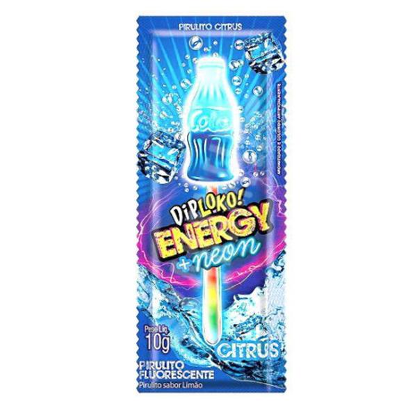 Dip Loko Energy +Neon Citrus Lemon Brilha No Escuro 30x10g - Danilla Imagem de Dip Loko Energy +Neon Citrus Lemon Brilha No Escuro 30x10g - Danilla