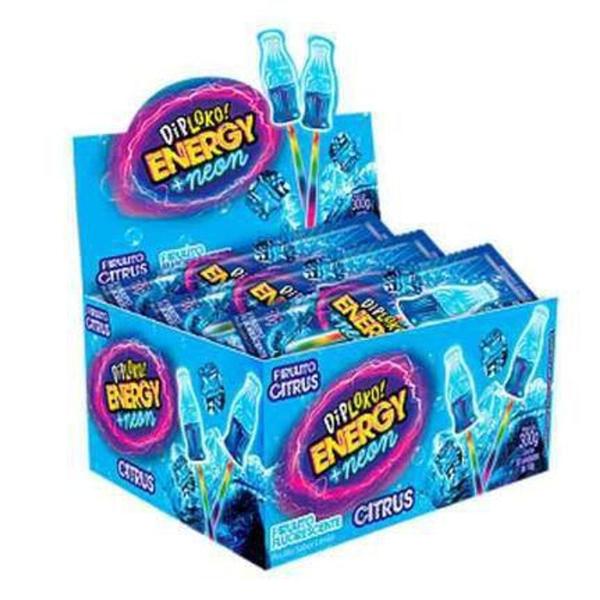 Dip Loko Energy +Neon Citrus Lemon Brilha No Escuro 30x10g - Danilla Imagem de Dip Loko Energy +Neon Citrus Lemon Brilha No Escuro 30x10g - Danilla