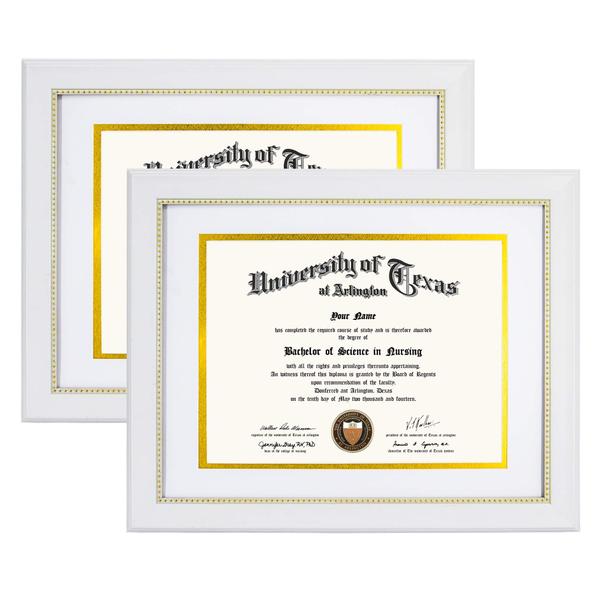 Imagem de Diploma Frame Graduation Mall, 21 x 29,7 cm, preto sobre dourado