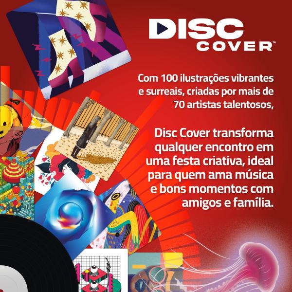 Imagem de Disc Cover Jogo Música Festa Amigos Cartas BoardGames Papergames