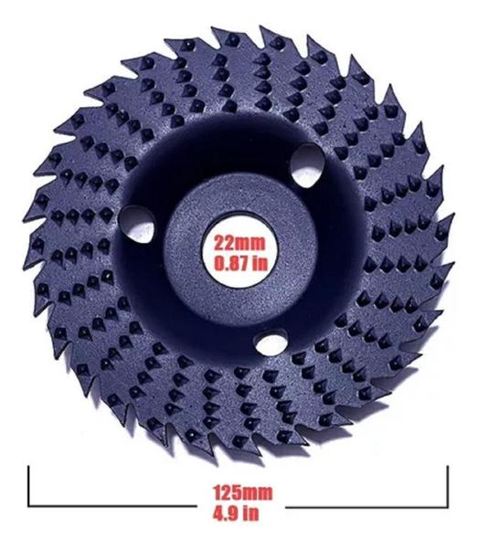 Imagem de Disco Abrasivo Plano Dentado Para Madeira Furo 22Mm