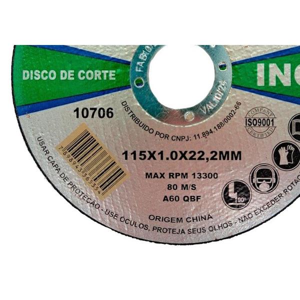 Imagem de Disco Aco Inox Melfi 115Mmx1,0Mmx22,2Mm - 10706