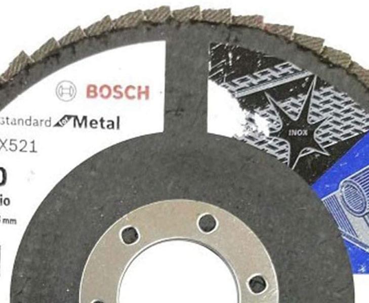 Imagem de Disco Bosch Flap Standard For Metal 115mm X 22,23mm 4.1/2x7/8 Grão 60