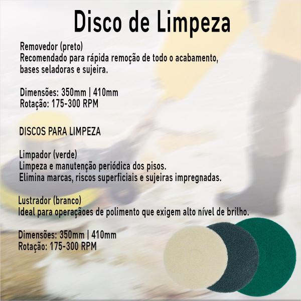 Imagem de Disco Branco Limpador 350mm Para Polimento De Pisos Scotch-Brite