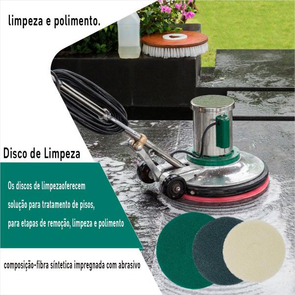 Imagem de Disco Branco Limpador 410mm Para Polimento De Pisos Scotch-Brite