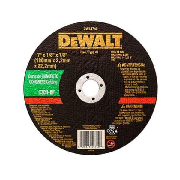 Imagem de Disco Corte 04.1/2""X1/8x7/8"" Para Concreto Dewalt