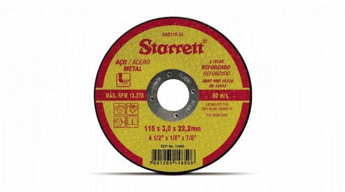 Imagem de Disco Corte Dac11534 115X3Mm Starrett