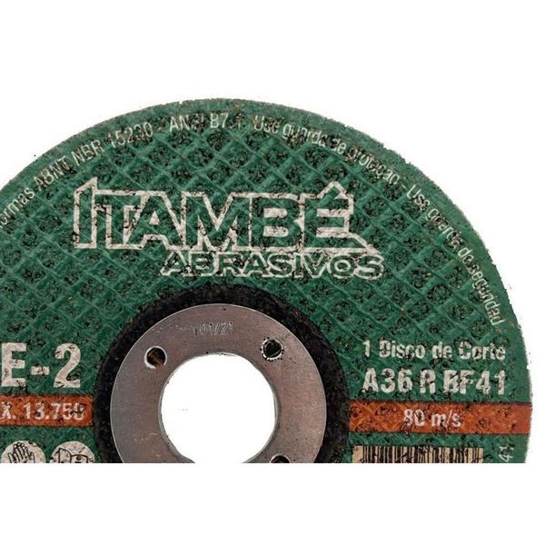 Imagem de Disco Corte Ferro Itambe 4.3/8''X1/8''X49/62'' - Cae-2 - F-20 Makita - 2 Telas - Kit C/10 Peças