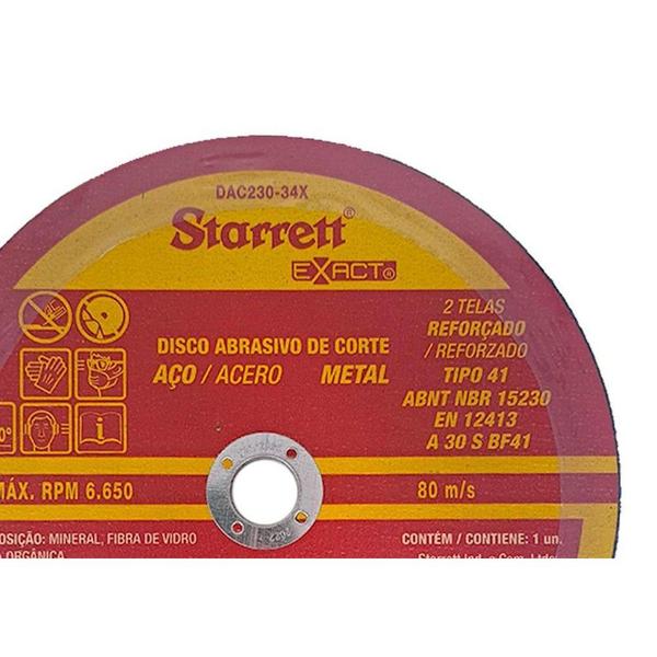 Imagem de Disco Corte Ferro Starrett 9''X1/8''X7/8'' ./ Kit Com 6 Peças