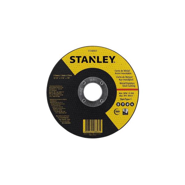 Imagem de Disco Corte Fino Inox Stanley 4.1/2 x 7/8 Esmerilhadeira