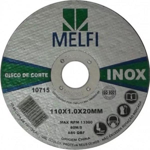 Imagem de Disco corte inox 4.3/8x1.0x20 melfi