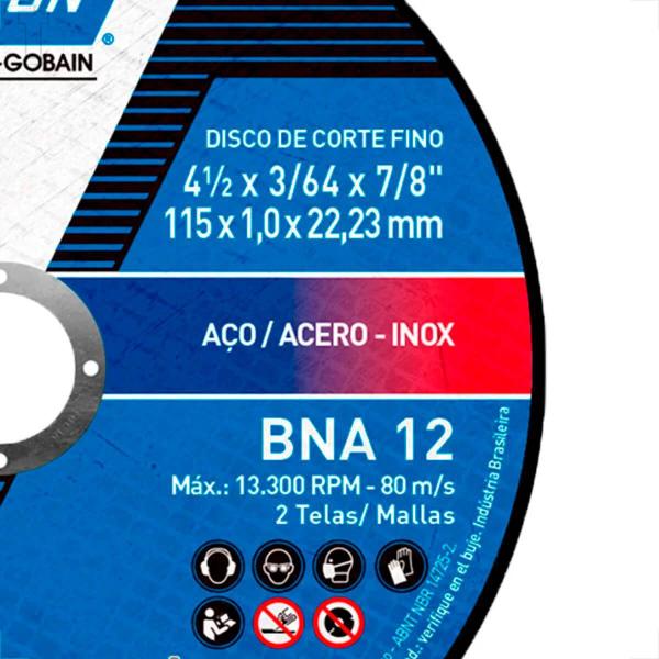 Imagem de Disco corte inox norton 4.1/2 x 1,0