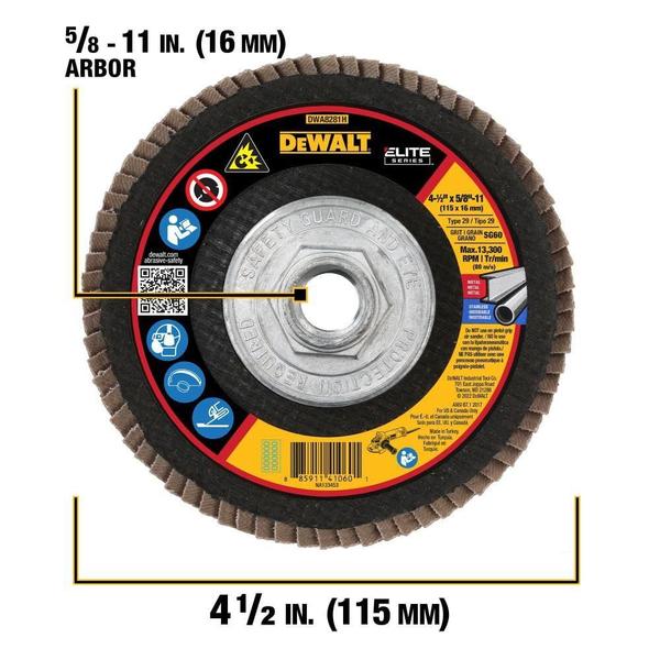 Imagem de Disco de aba DEWALT DWA8281H 60G T29 XP Ceramic 11,4 x 1,6 cm