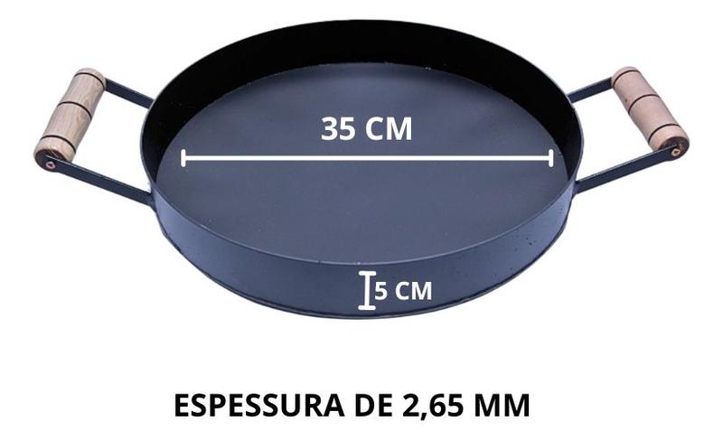 Imagem de Disco De Arado 35 Cm Com Borda E Tampa