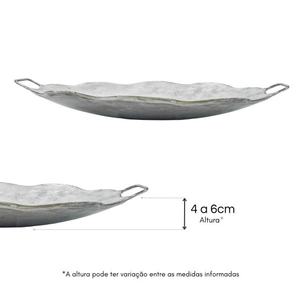 Disco de arado legítimo grosso com alças bp - 52 cm - Brasero Parrillas Imagem de Disco de arado legítimo grosso com alças bp - 52 cm