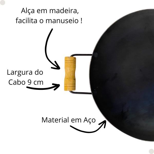 Imagem de Disco De Arado Paella Porções Em Geral  Chapa 33cm Grande