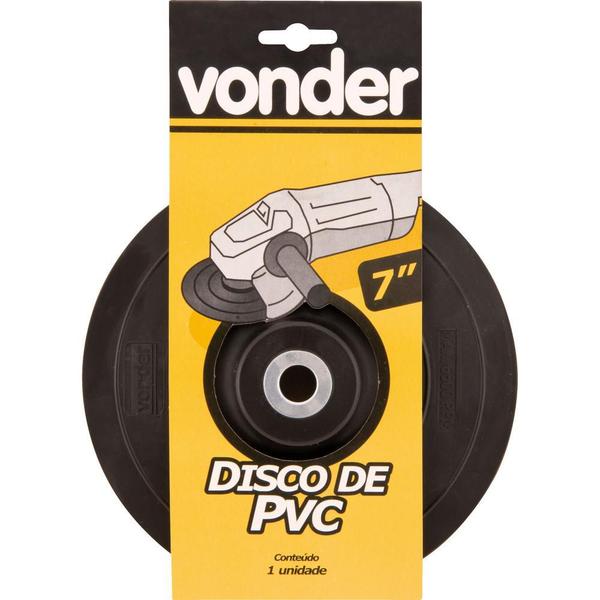 Imagem de Disco de borracha 7" flexível para lixa fibra - Vonder