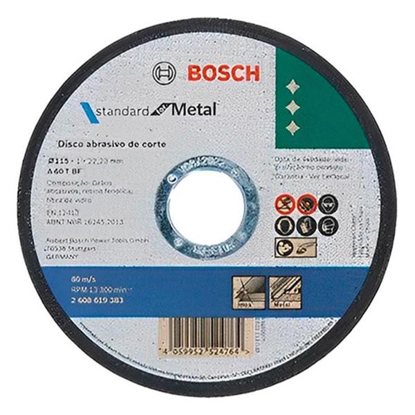 Imagem de Disco de Corte 115 mm X 1,0 mm Standard For Metal  Kit 10 Unidades BOSCH