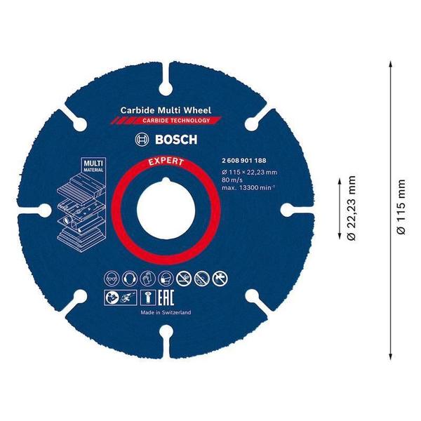 Imagem de Disco De Corte Bosch Expert Multi Wheel 115Mm, 22,23Mm