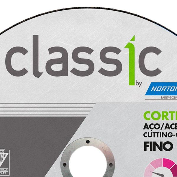 Imagem de Disco de Corte Classic 115 x 1 x 22,23mm para Metais e Aço - NORTON-66252846361