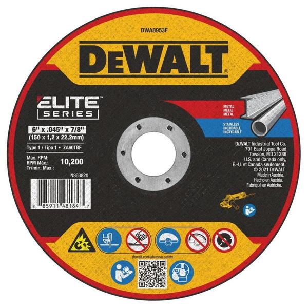 Imagem de Disco de corte DEWALT DWA8953F T1 XP CER Fast 6x1,14x22,2 cm