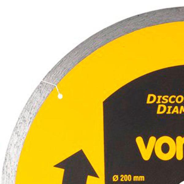 Imagem de Disco de Corte Diamantado 200mm Contínuo para Porcelanato - VONDER