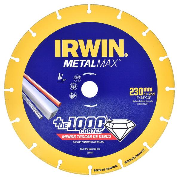 Imagem de Disco De Corte Diamantado 230mm 9 Pol. Metalmax 8847- Irwin