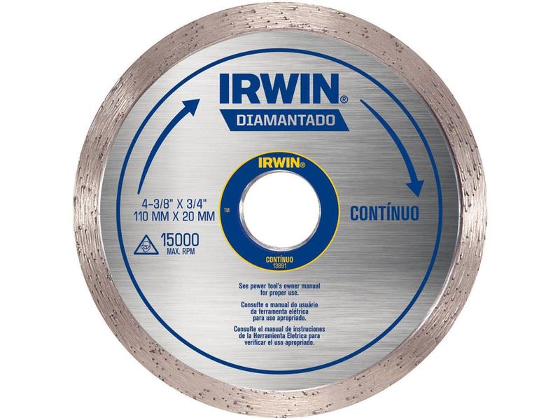 Imagem de Disco de Corte Diamantado 4.3/8” Irwin  - IW13891