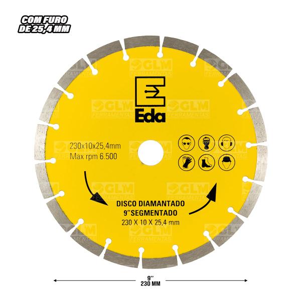 Imagem de Disco De Corte Diamantado Segmentado 230 Mm 9''