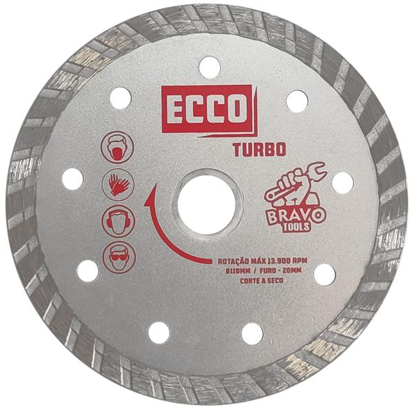 Imagem de Disco de Corte Diamantado Turbo 110mm X 20mm com Anel 16mm