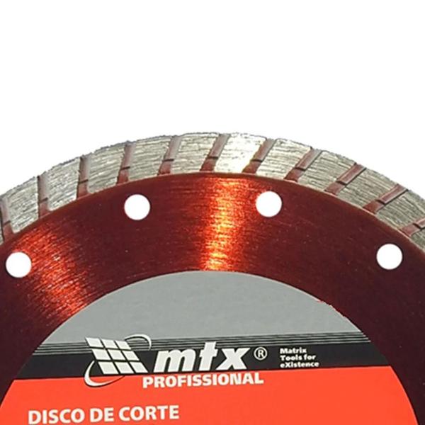 Imagem de Disco De Corte Diamantado Turbo 110x20mm C/ Adaptador - Mtx