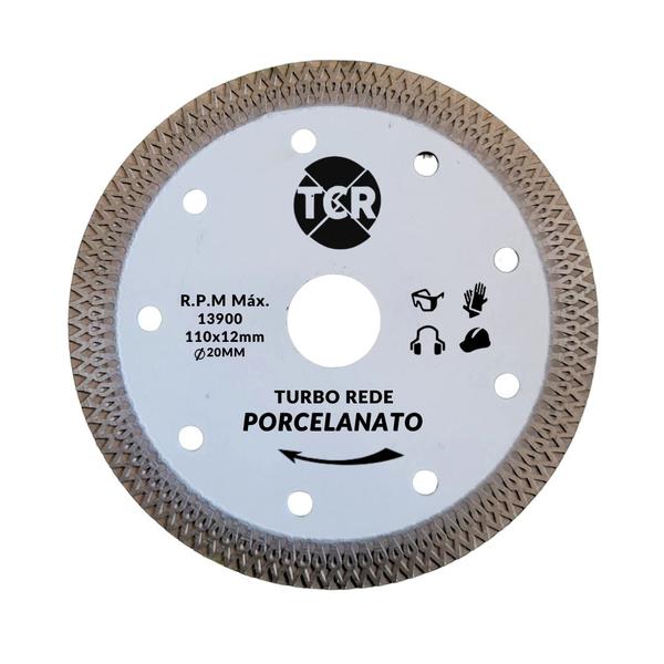 Imagem de Disco De Corte Diamantado Turbo Rede Branco 114x20x10mm Pro