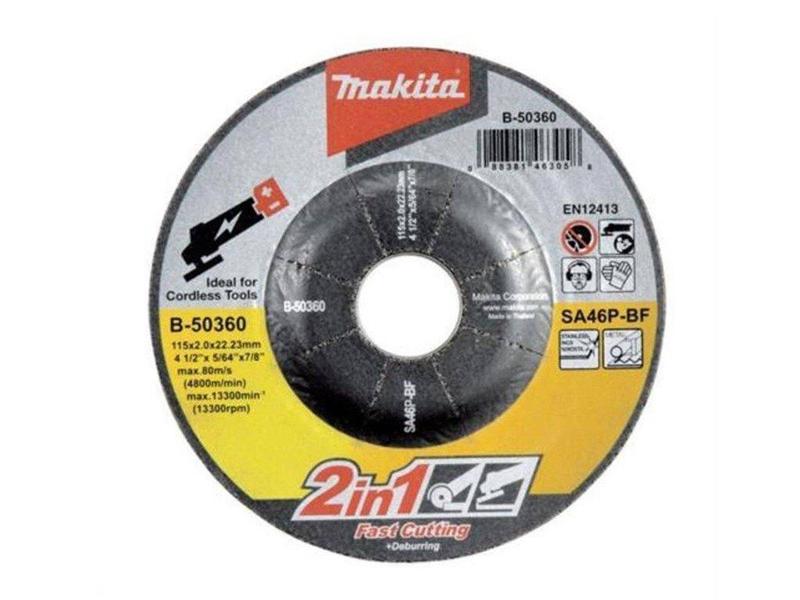 Imagem de Disco De Corte E Desbaste 115X2,0X22,23Mm B-50360 - Makita