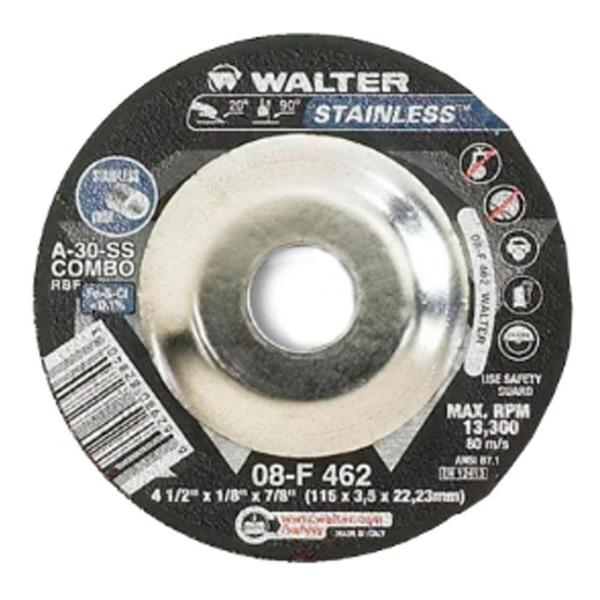 Imagem de Disco De Corte e Desbaste 4.1/2x1/8x7/8" Walter 08F462