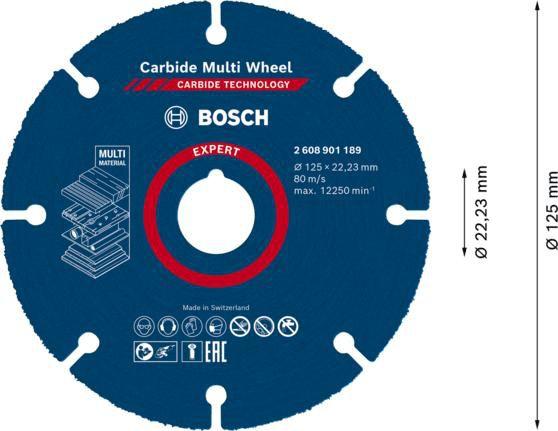 Imagem de Disco de Corte EXPERT Carbide Multi Wheel 115 x 22,23mm Bosch