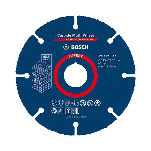 Imagem de Disco de corte EXPERT Carbide Multi Wheel 115mm C/ 5 Pçs Bosch