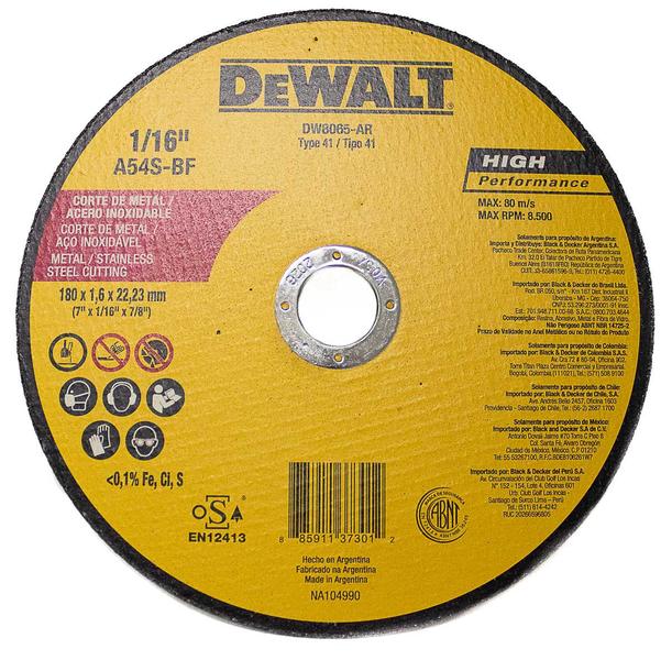 Imagem de Disco de Corte Fino 7  Dewalt - DW8065-AR