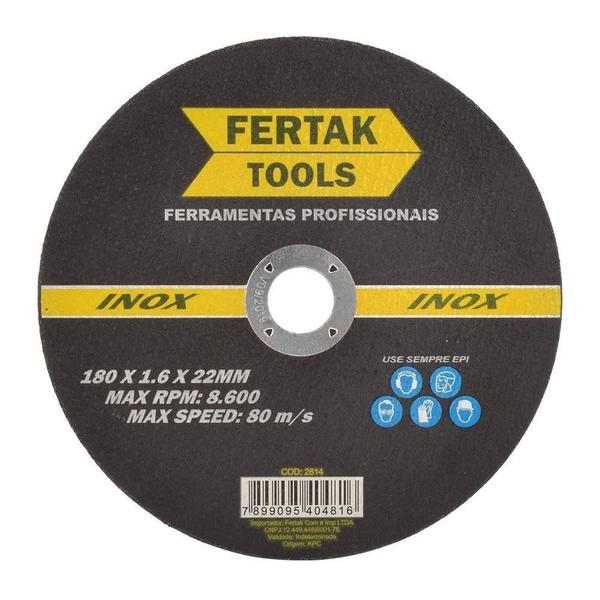 Imagem de Disco de Corte Inox 7'' (180 X 1,6 X 22,2) Fertak