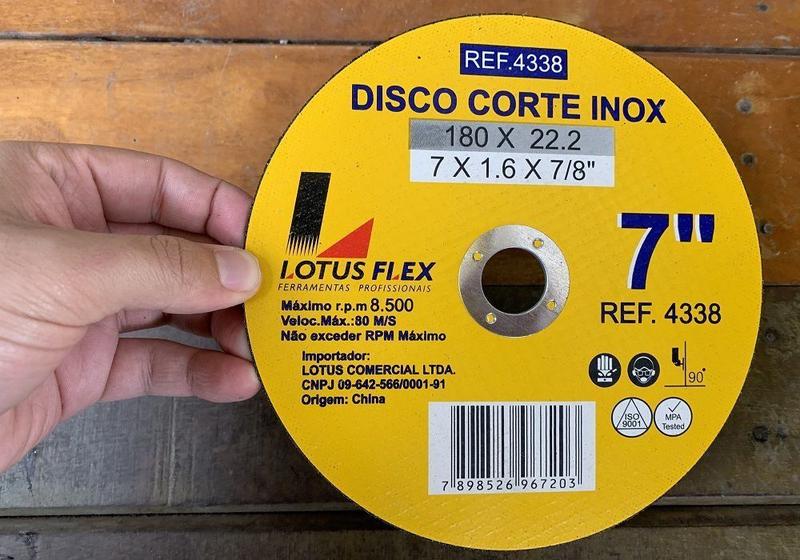 Imagem de Disco De Corte Inox 7 Polegadas Lotus (10 Peças)