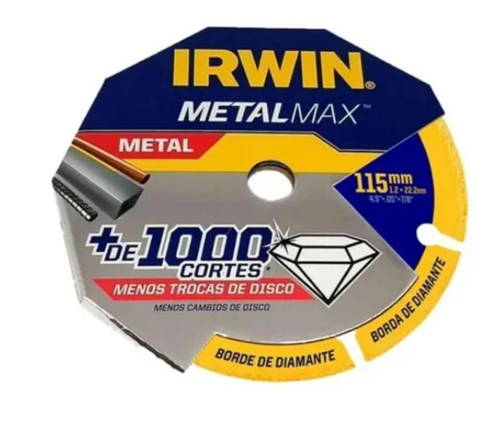 Imagem de Disco De Corte Irwin Metalmax 115 Mm (4.1/2 ) X 22.23 Mm