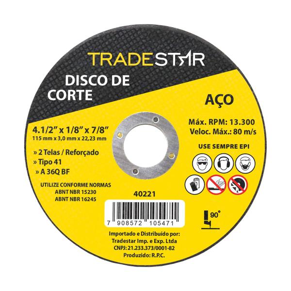 Imagem de Disco de Corte Metal 115x3,0 mm Furo 22/23 mm